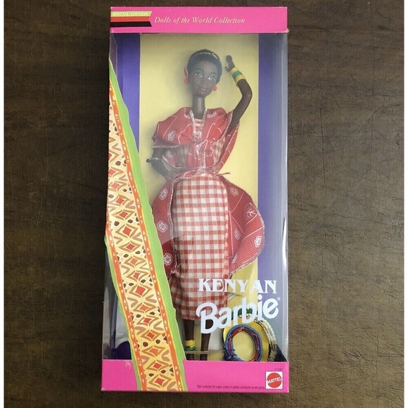 NIB 1993 MATTEL 11181 DOLLS OF THE WORLD COLLECTION KENYAN BARBIE SPEC EDITION - Picture 1 of 10